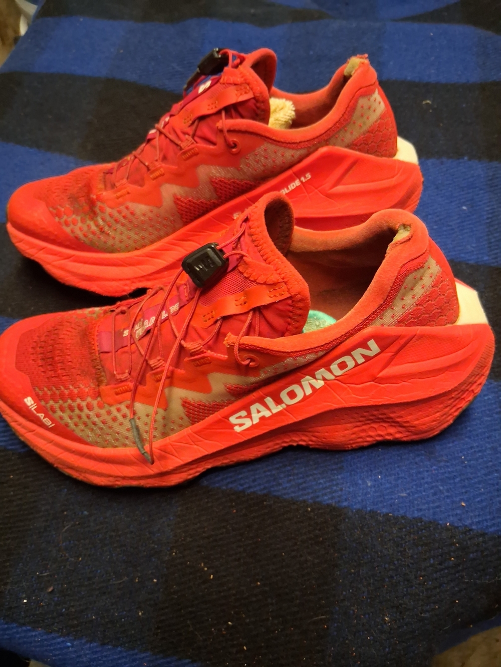 Salomon Men's Red Running Shoes - Lightweight Trail Performance